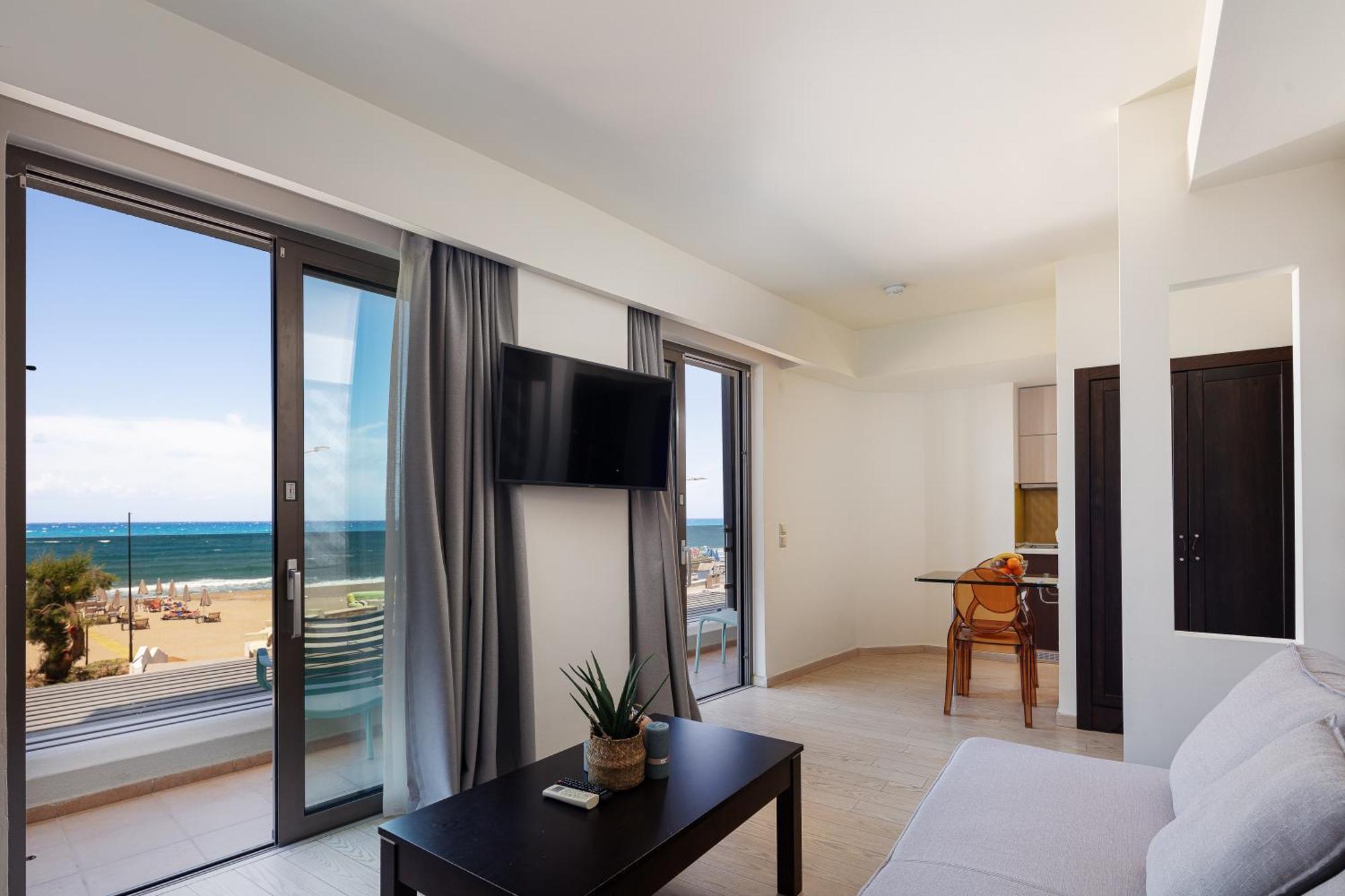 Steris Elegant Beach Hotel & Apartments Ретимно Екстериор снимка
