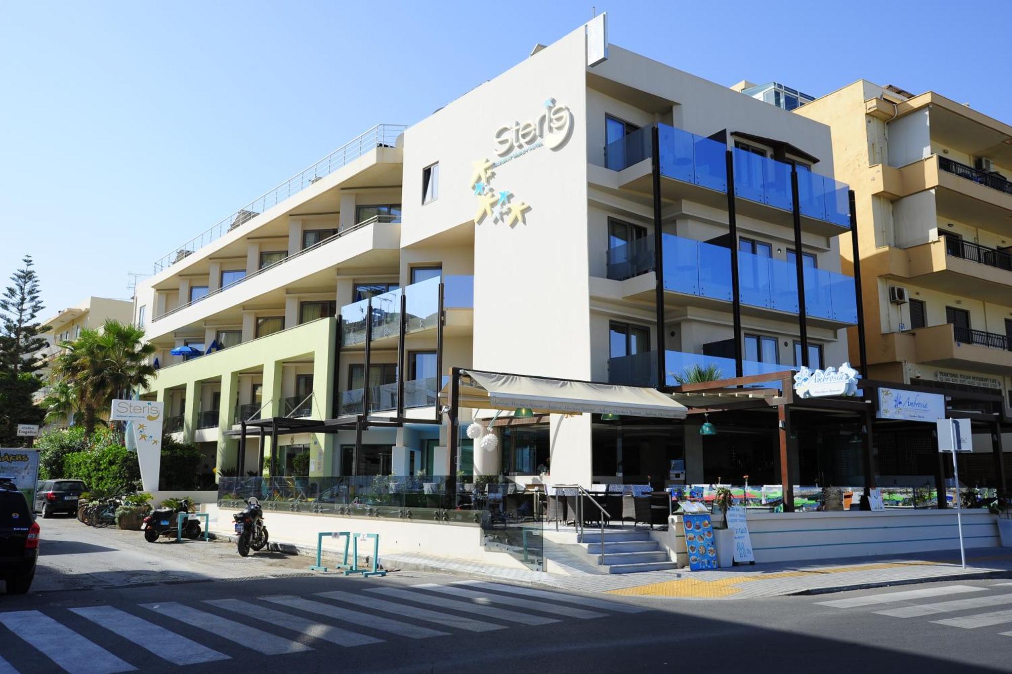 Steris Elegant Beach Hotel & Apartments Ретимно Екстериор снимка