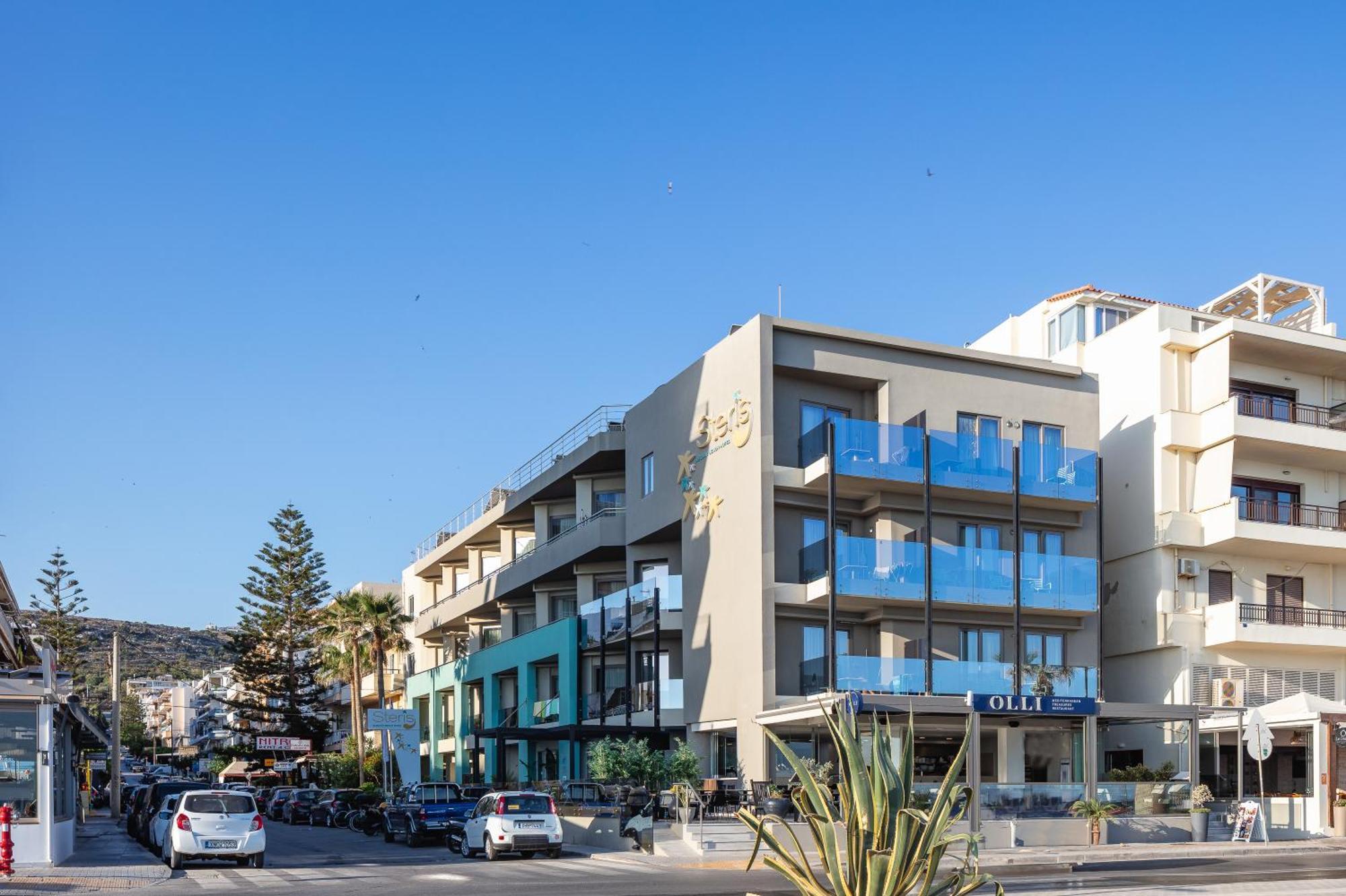 Steris Elegant Beach Hotel & Apartments Ретимно Екстериор снимка