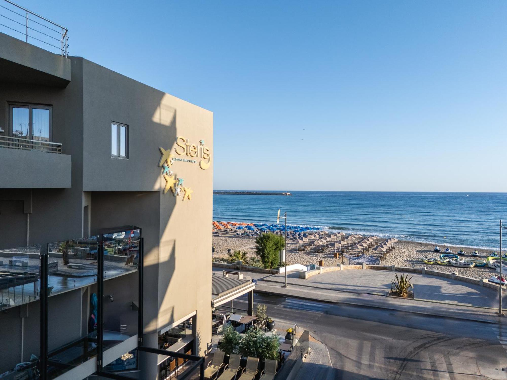 Steris Elegant Beach Hotel & Apartments Ретимно Екстериор снимка
